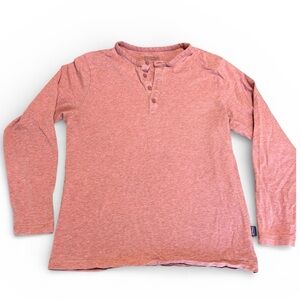Patagonia Long Sleeve Henley Shirt Men’s Small Salmon Pink Casual Top